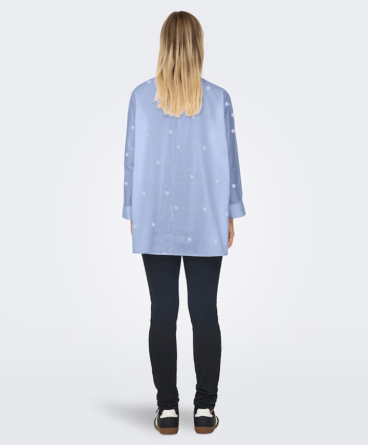 Dames blouse blauw