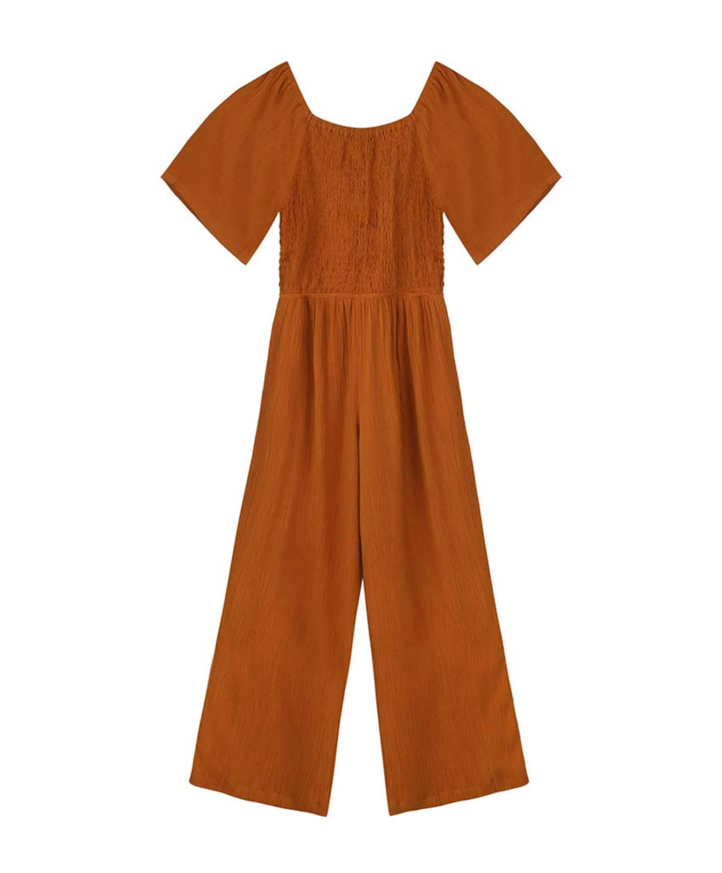 meisjes jumpsuit bruin