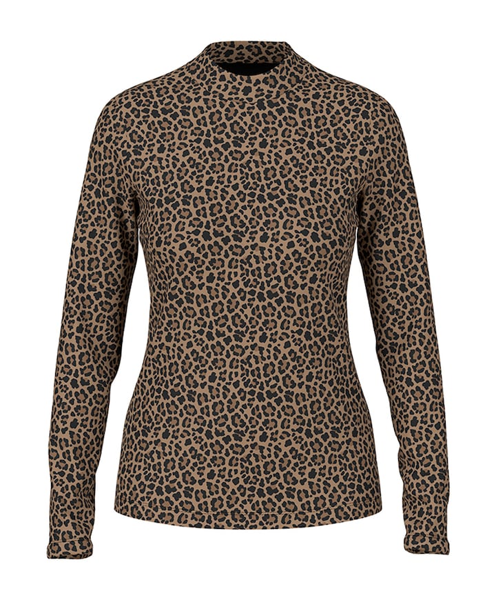 Dames longsleeve bruin