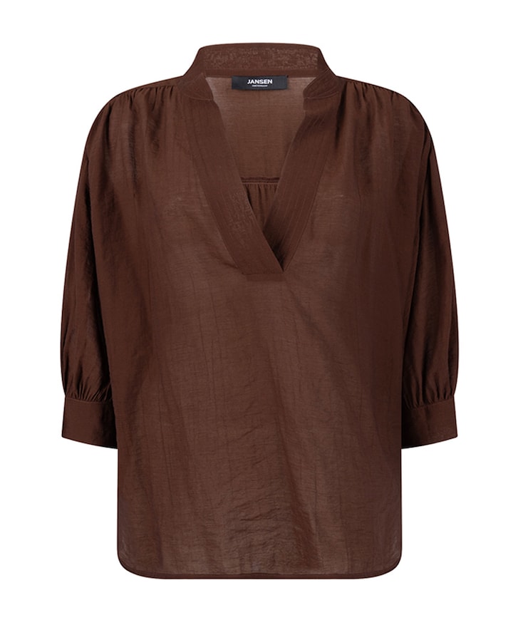 Dames blouse bruin