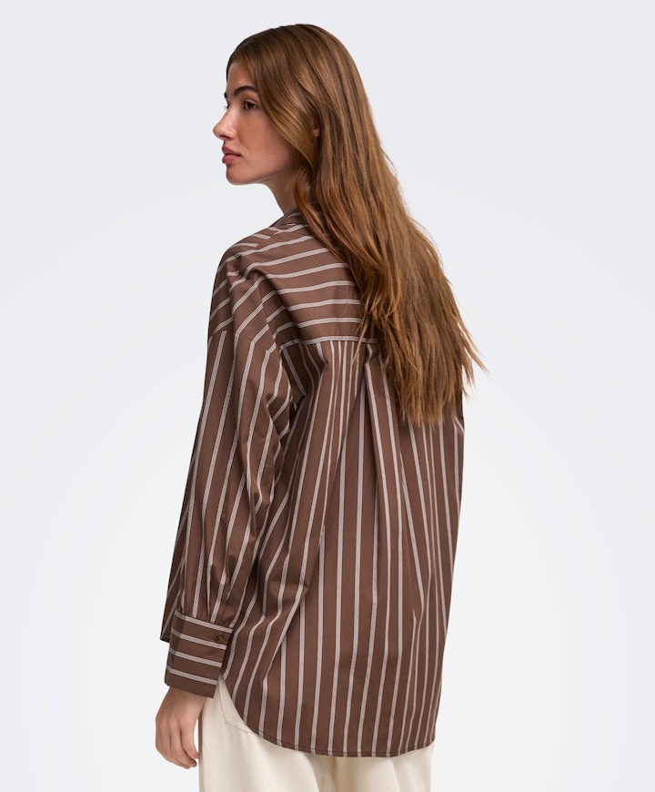 Dames blouse bruin