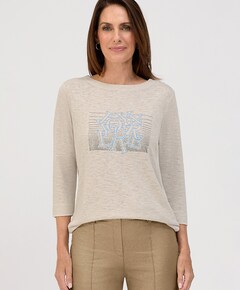 Dames longsleeve beige
