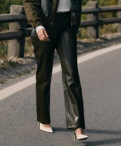 Patricia PU dames broek groen