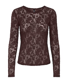 Dames top bruin