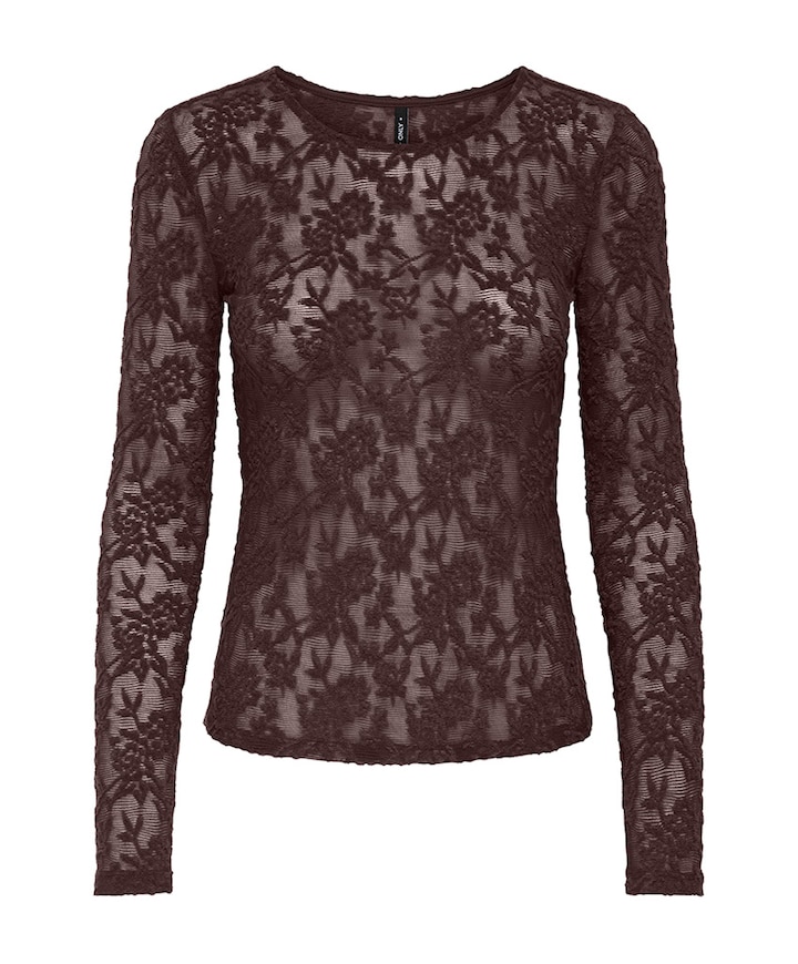 Dames top bruin
