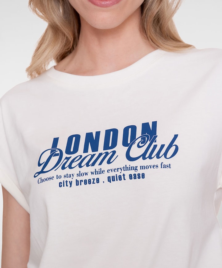 Dames T-shirt ecru