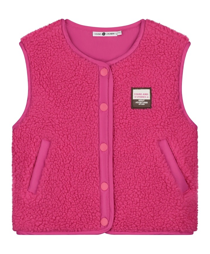 Meisjes gilet roze