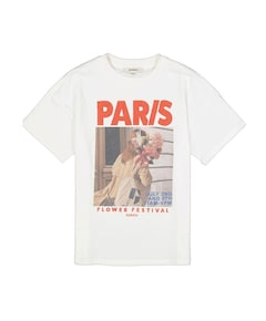 Meisjes t-shirt ecru