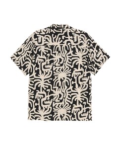 Heren overhemd korte mouw zwart