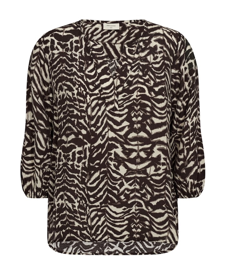 Dames blouse bruin