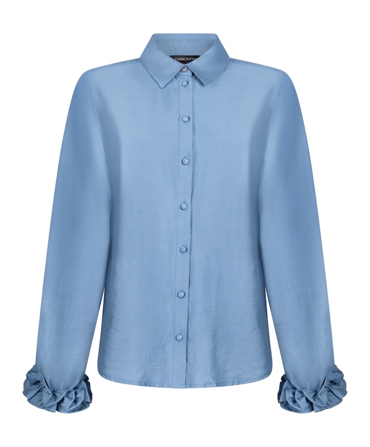 Dames blouse blauw