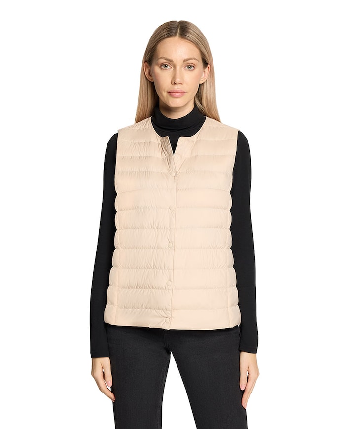 Dames bodywarmer beige