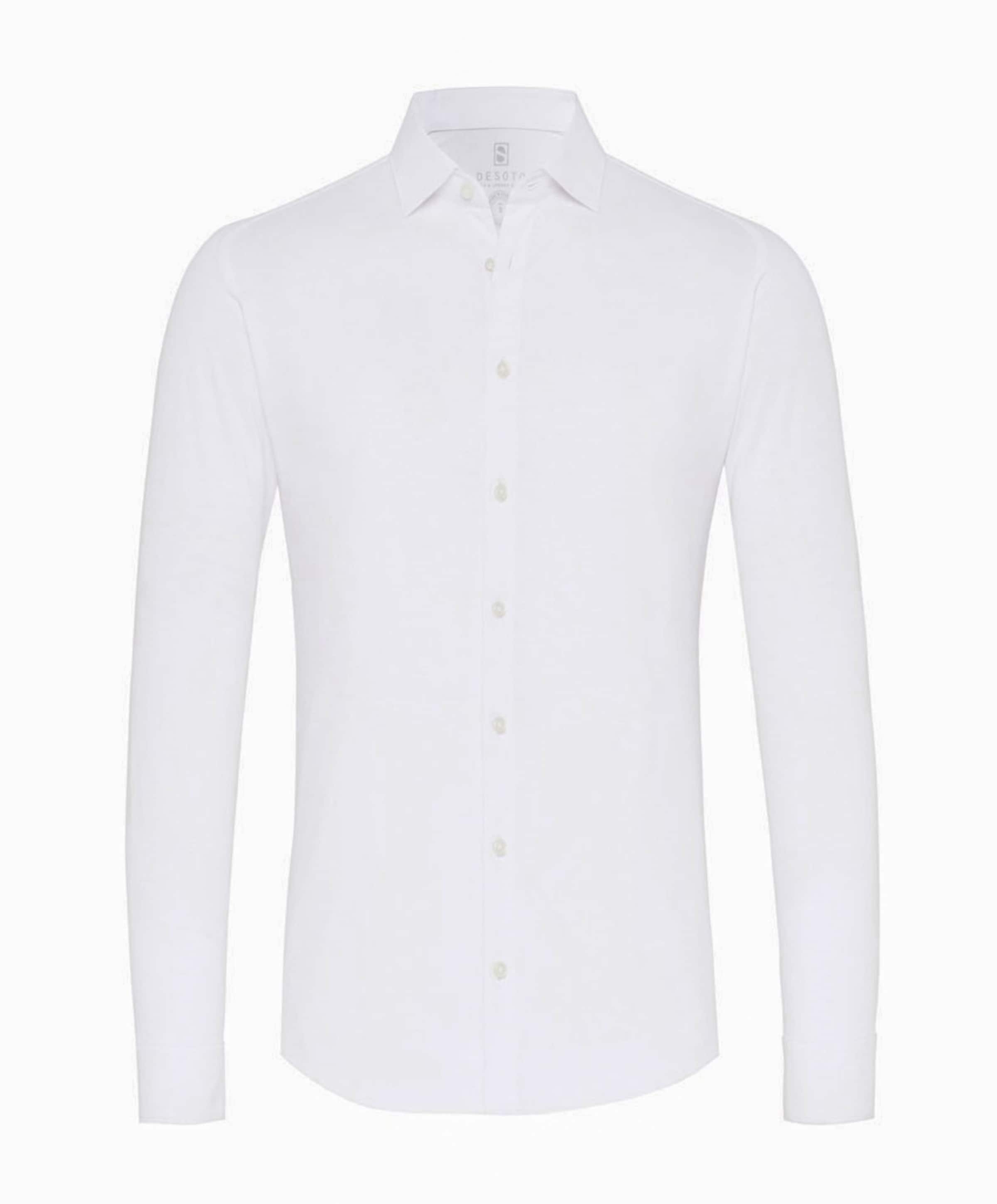 Heren overhemd lange mouw wit