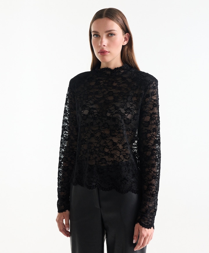 Dames top zwart