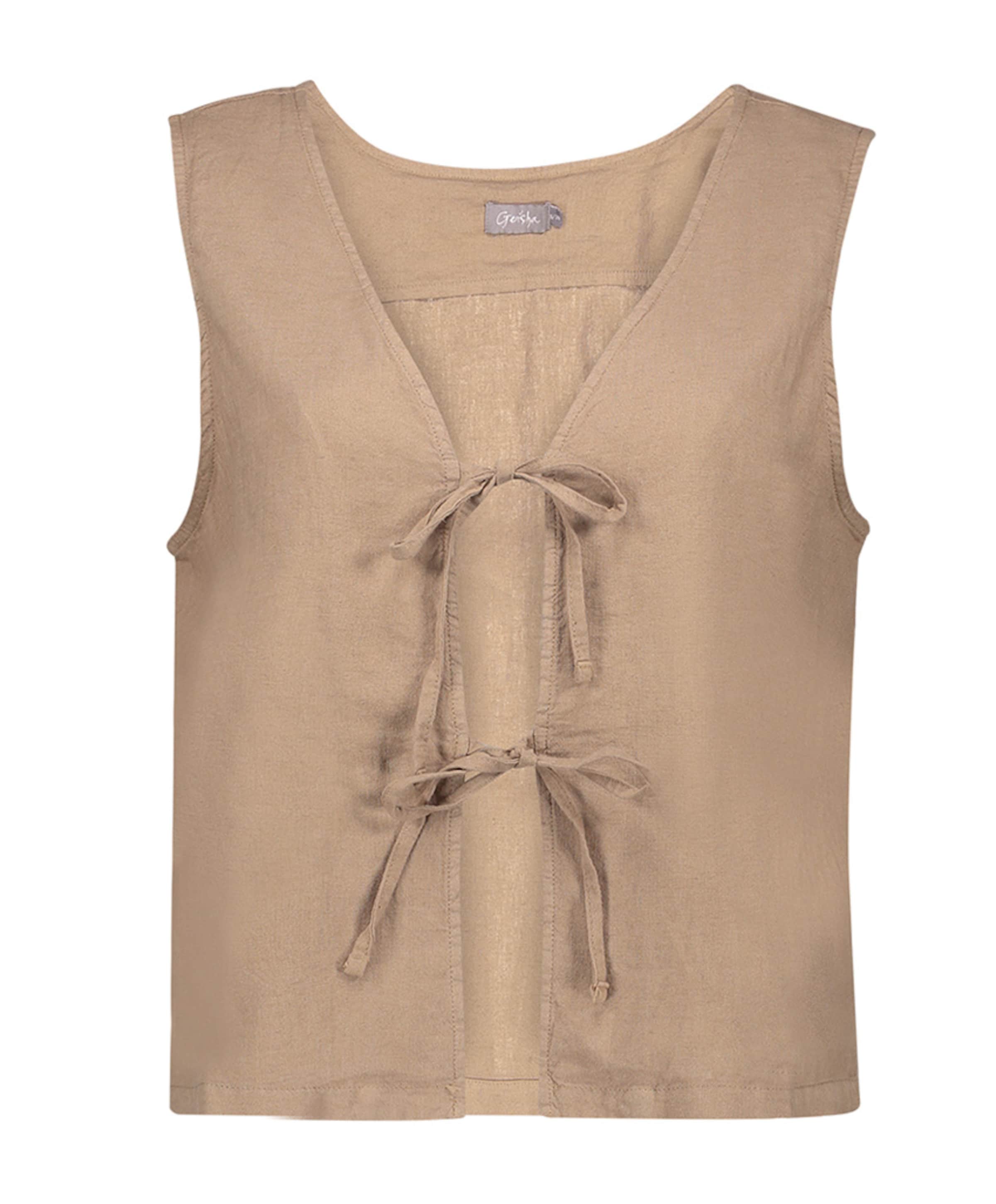 Dames vest bruin