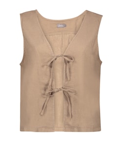 Dames vest bruin