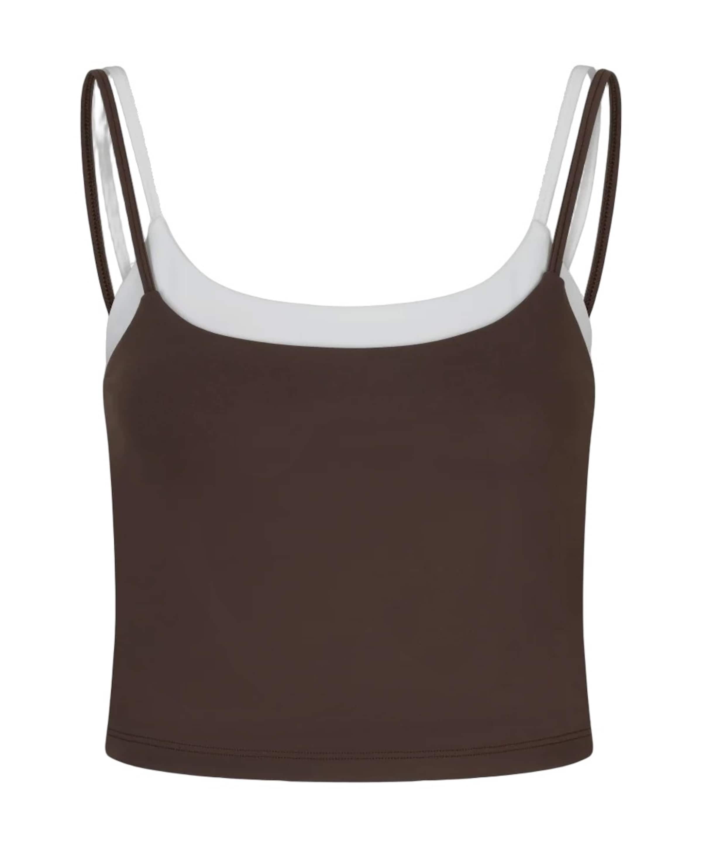 Dames singlet bruin