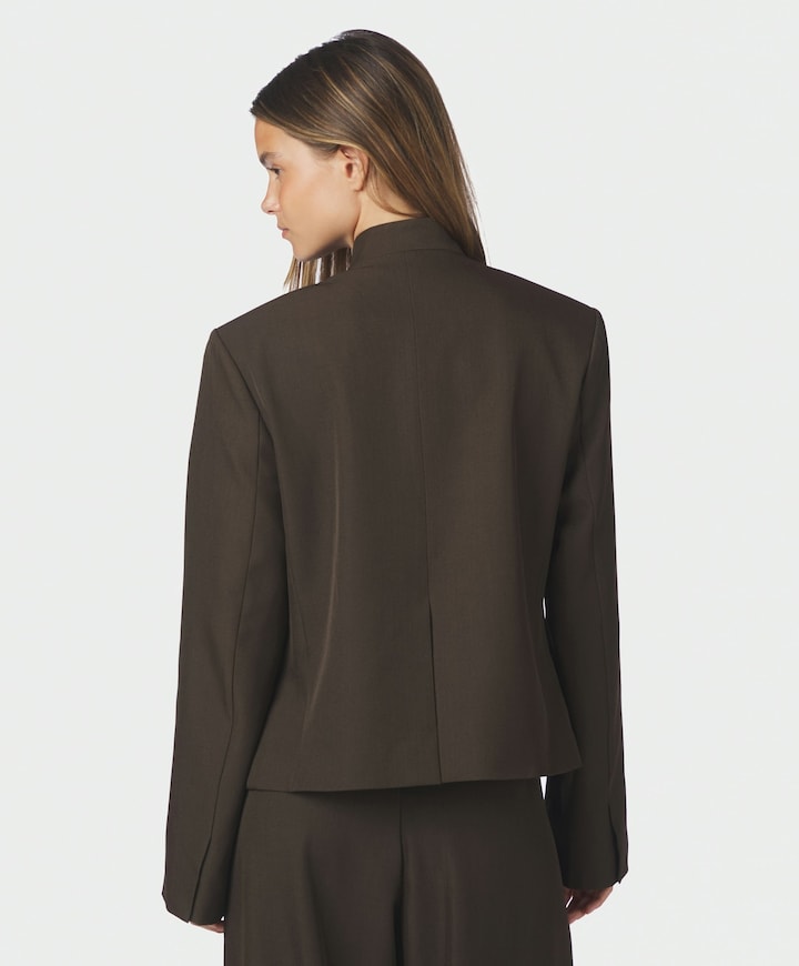 Dames blazer bruin