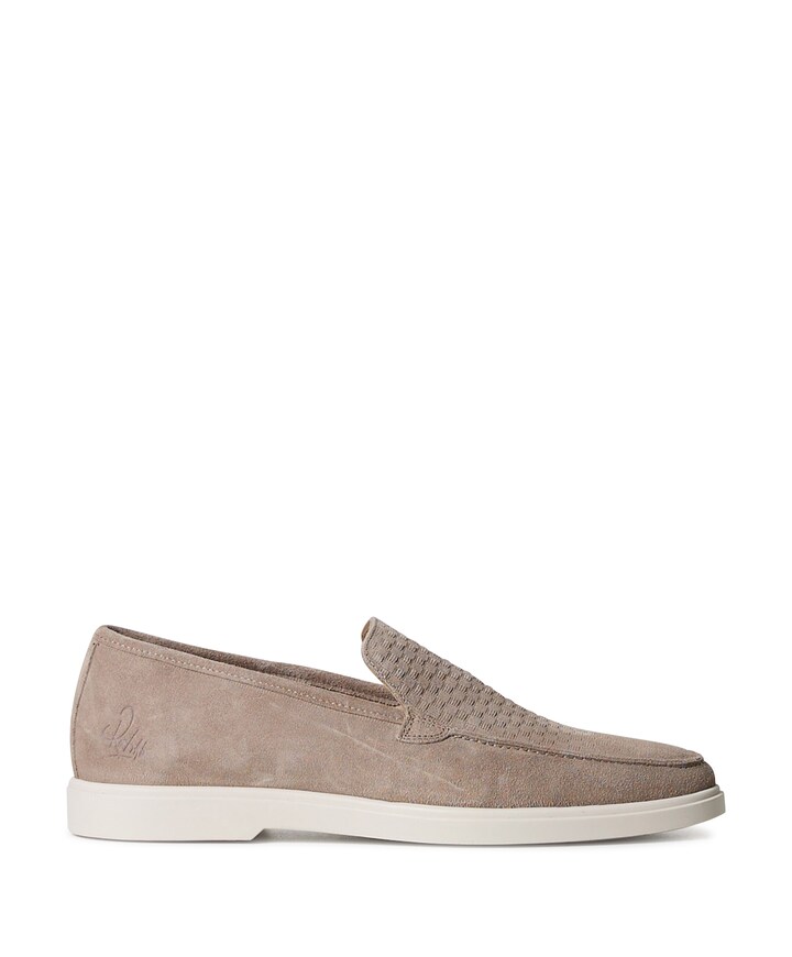 Simon blocks heren moccasins beige