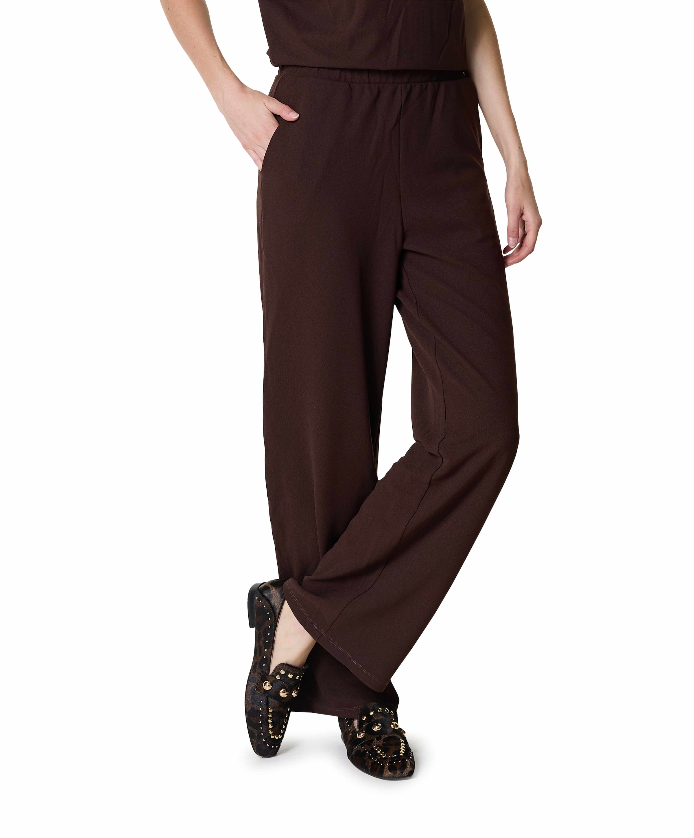 VIMERLANO STRAIGHT FIT dames broek bruin