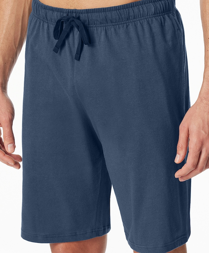 Heren pyjama short blauw