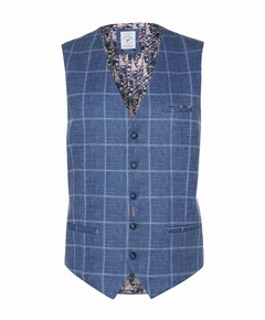 Heren gilet blauw