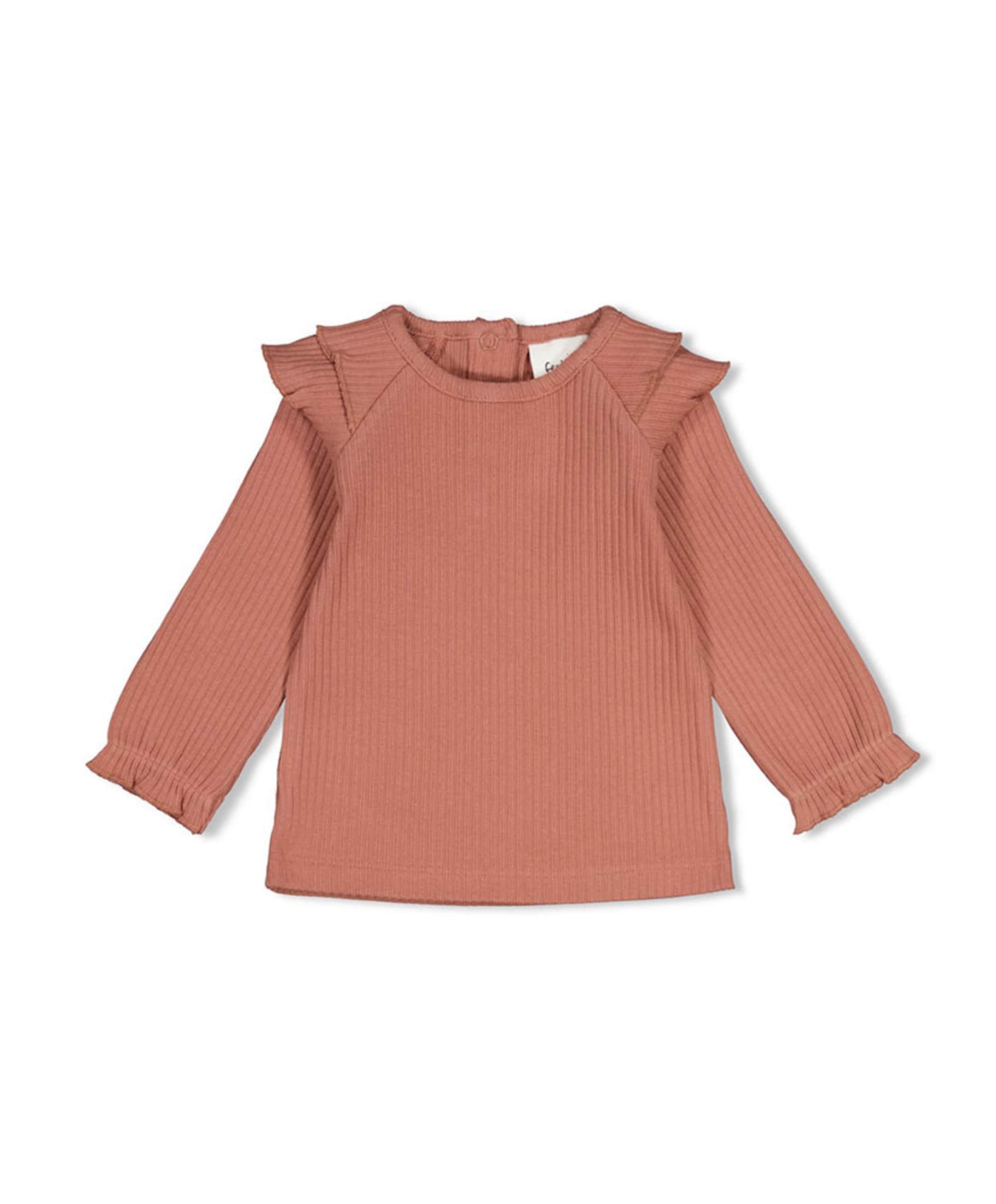 Meisjes longsleeve oranje