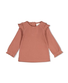 Meisjes longsleeve oranje
