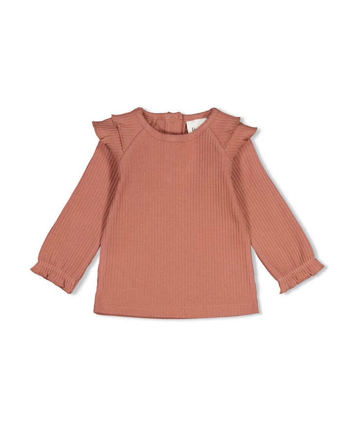 Meisjes longsleeve oranje