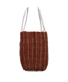 Basket bag bruin