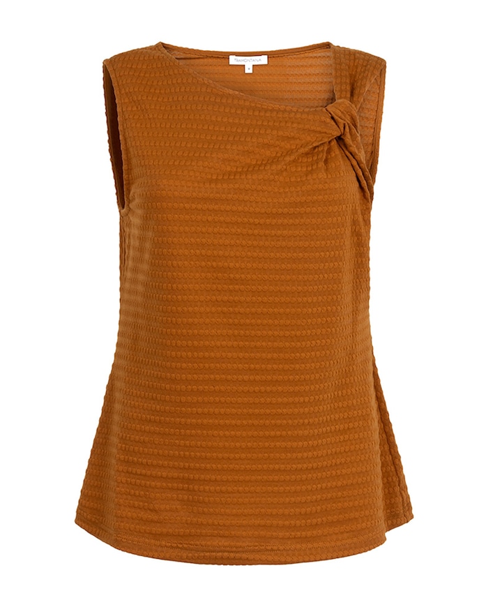 Dames top bruin