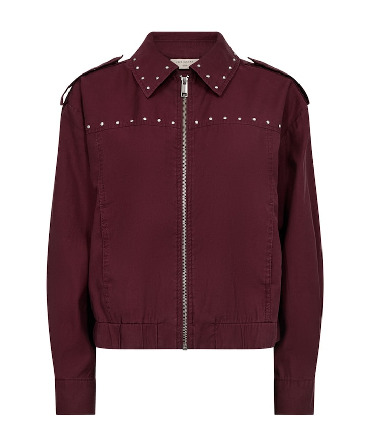 Dames jas bordeaux