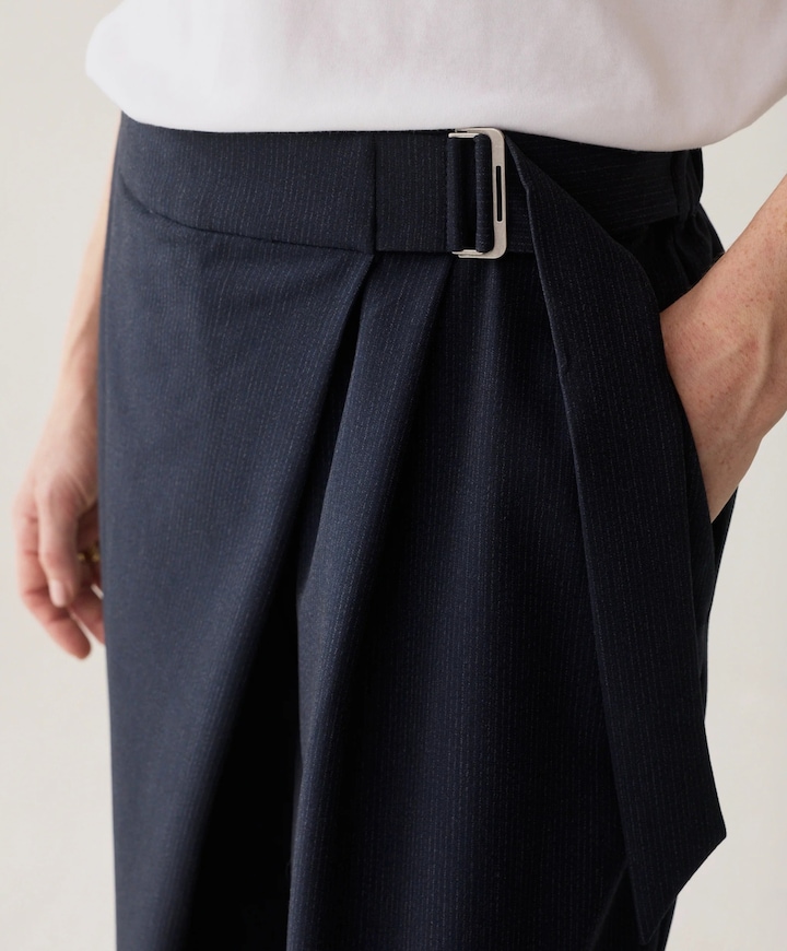 Pinstripe small dames broek blauw