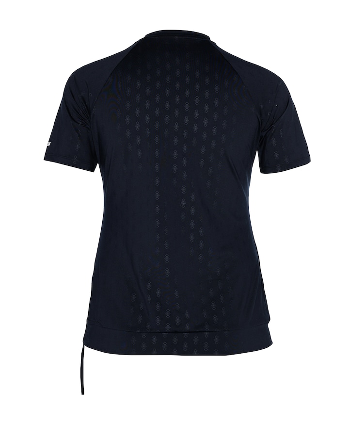 Dames plussize t-shirt blauw