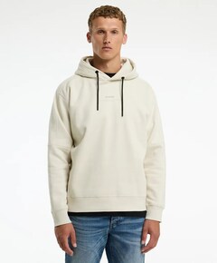 Heren hoodie ecru