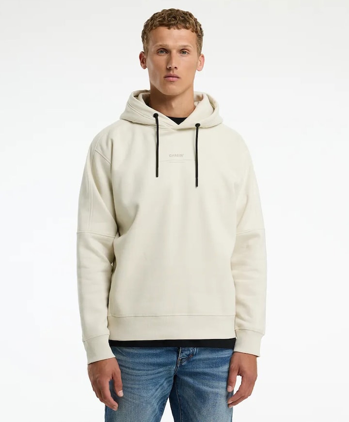 Heren hoodie ecru