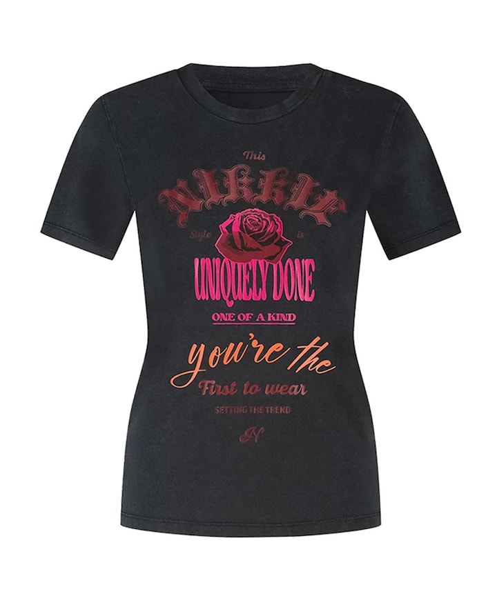 Dames t-shirt zwart