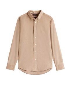 Overhemd lange mouw beige
