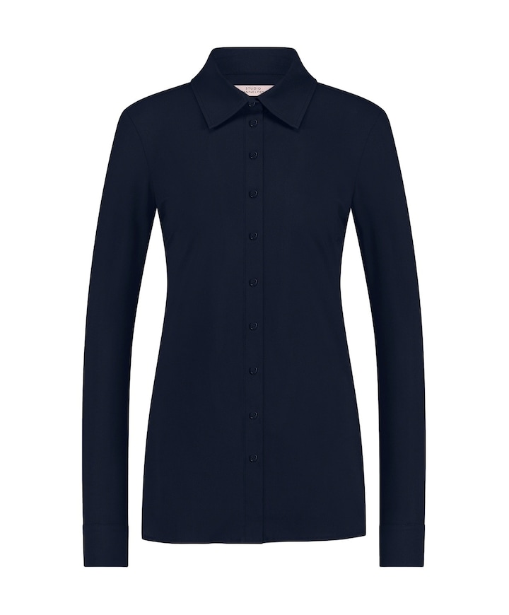 Dames blouse blauw