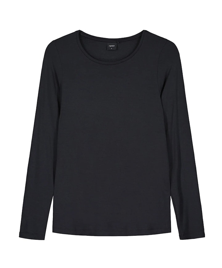 Dames pyjamatop zwart