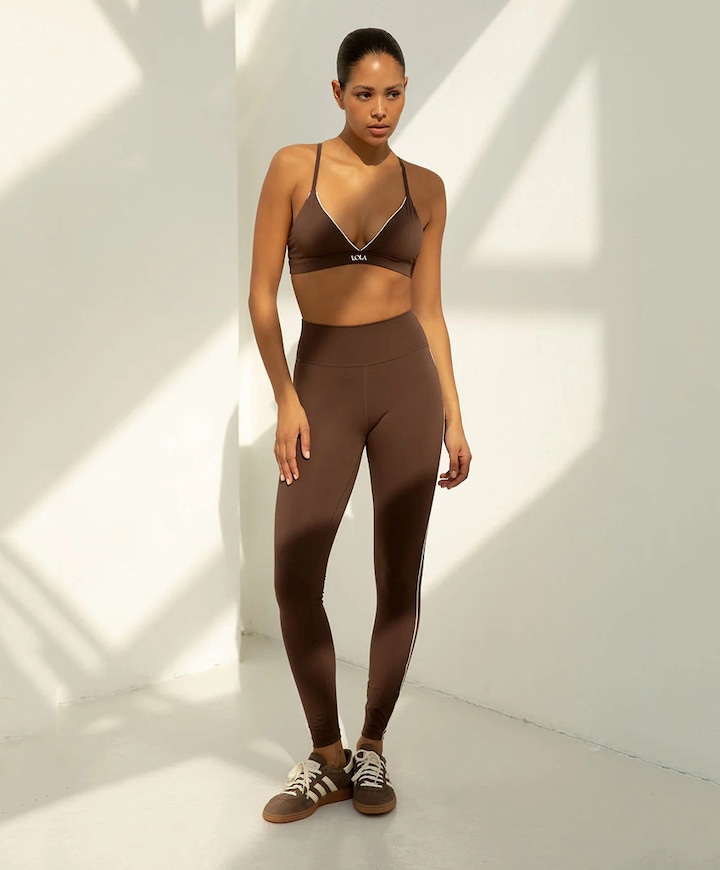 Demi dames tight bruin