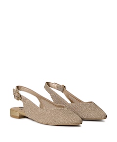 dames slingbacks goud