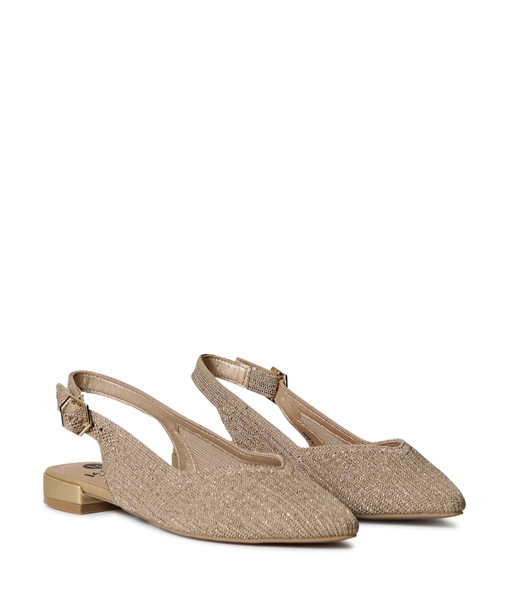 dames slingbacks goud