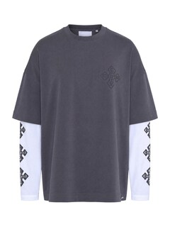 Heren longsleeve grijs