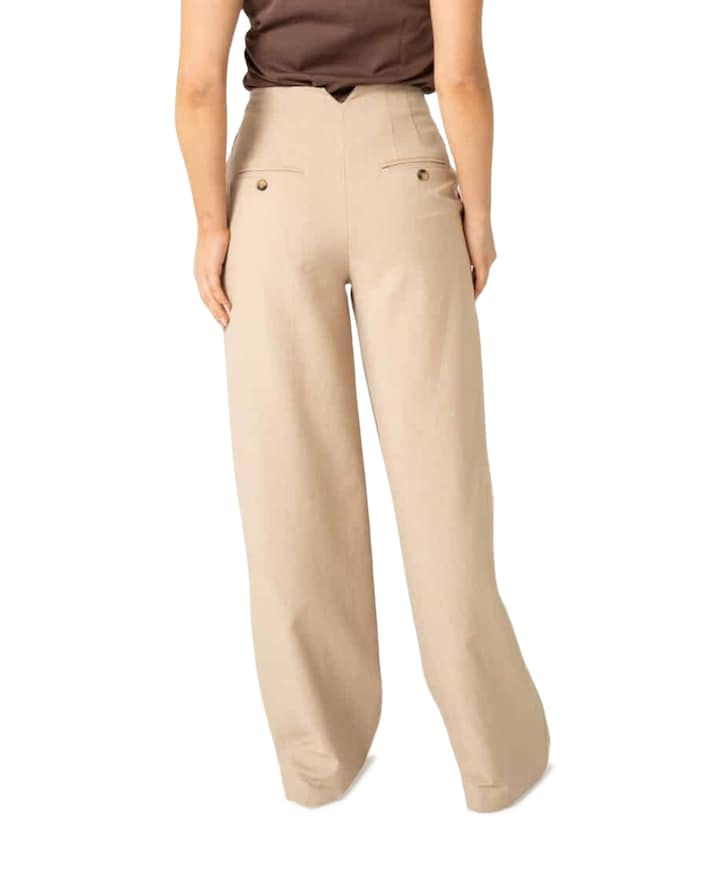Dames pantalon beige
