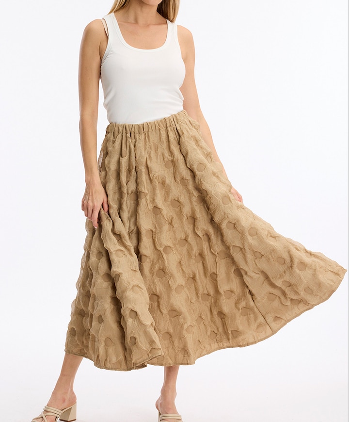 Dames rok beige