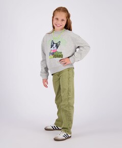 Meisjes sweater grijs