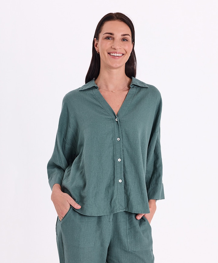 Dames blouse groen