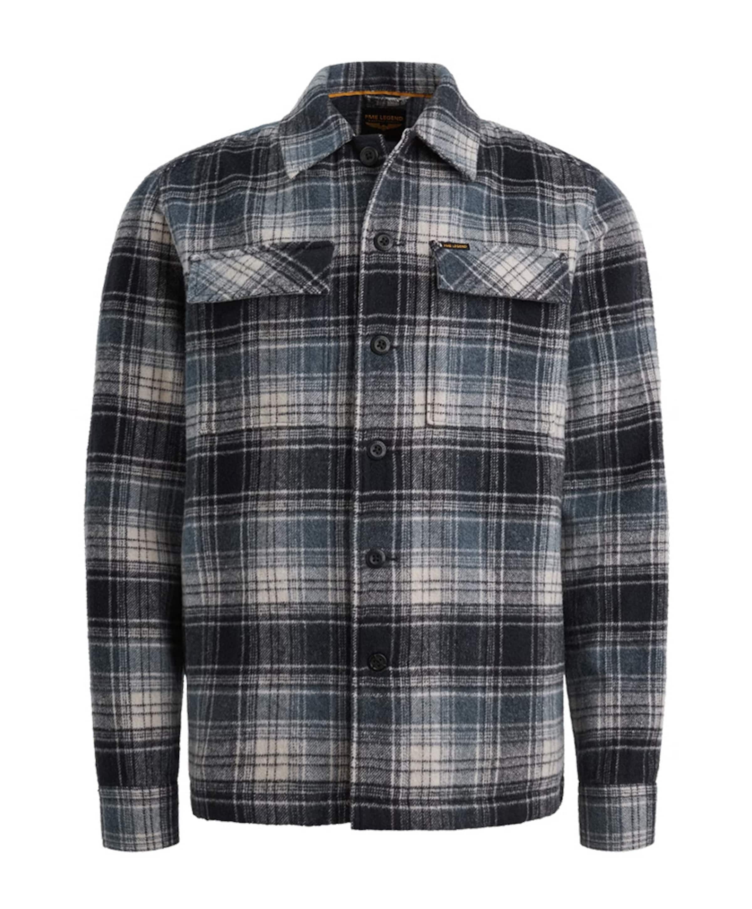 Heren overshirt blauw