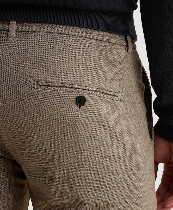 V11 CHINO PRINTED STRUCTURE heren broek grijs